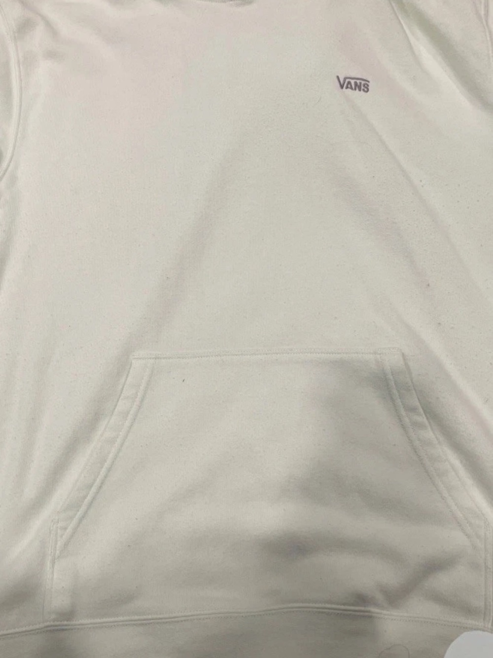 Vans Small Logo White Pullover Hoodie